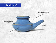 Baraka dishwasher-safe neti pot simplifies cleaning after use.