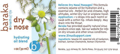 Baraka Dry Nose Nasal Oil winter dryness routine.