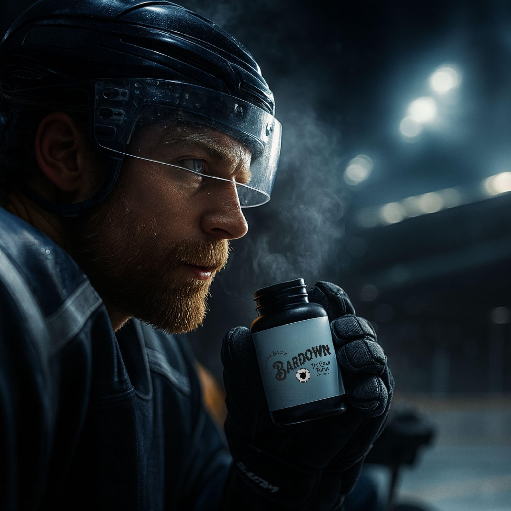 Bardown Smelling Salts ready to use, ideal for practice sessions.