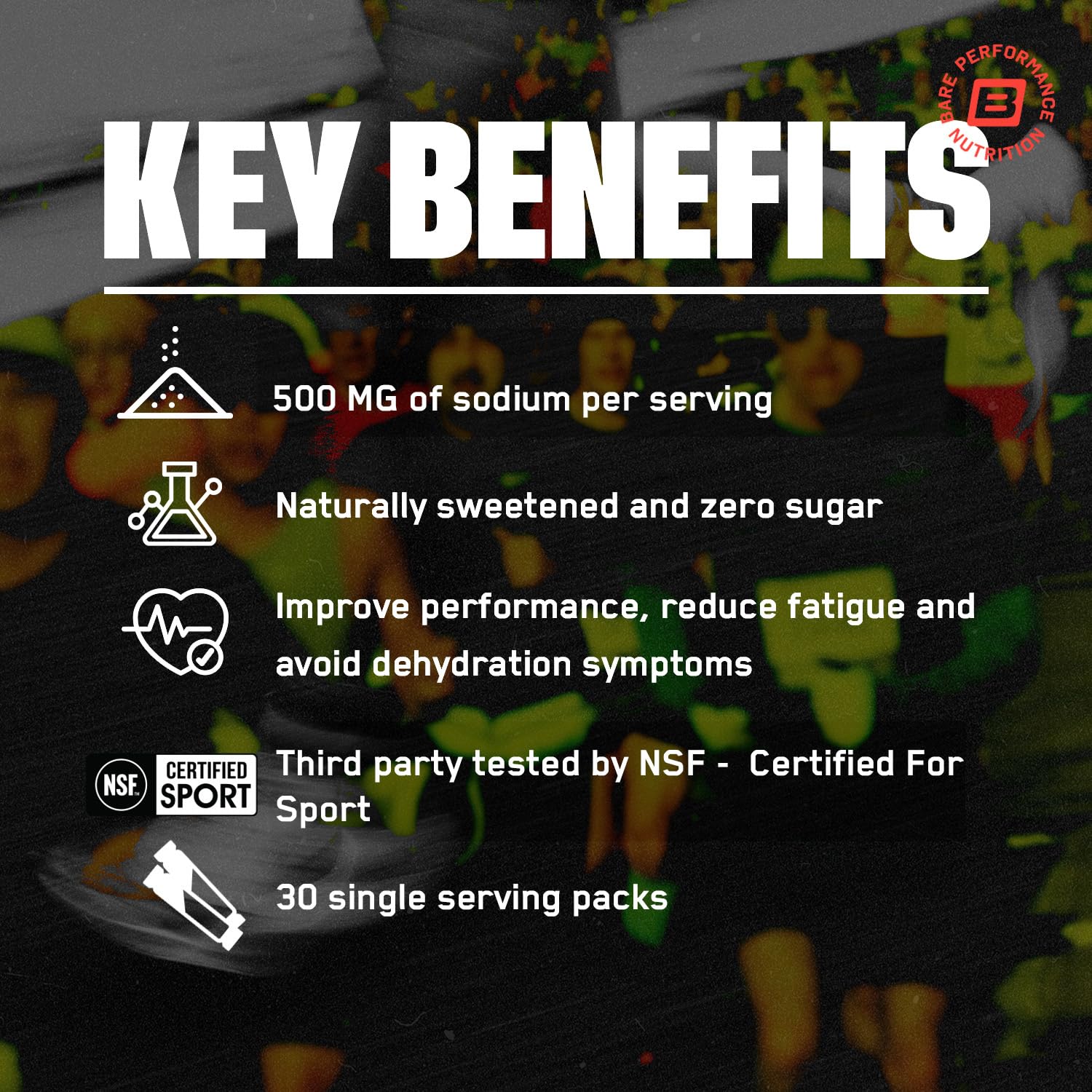 BARE PERFORMANCE NUTRITION BPN electrolytes powder dissolving in water for quick electrolyte balance