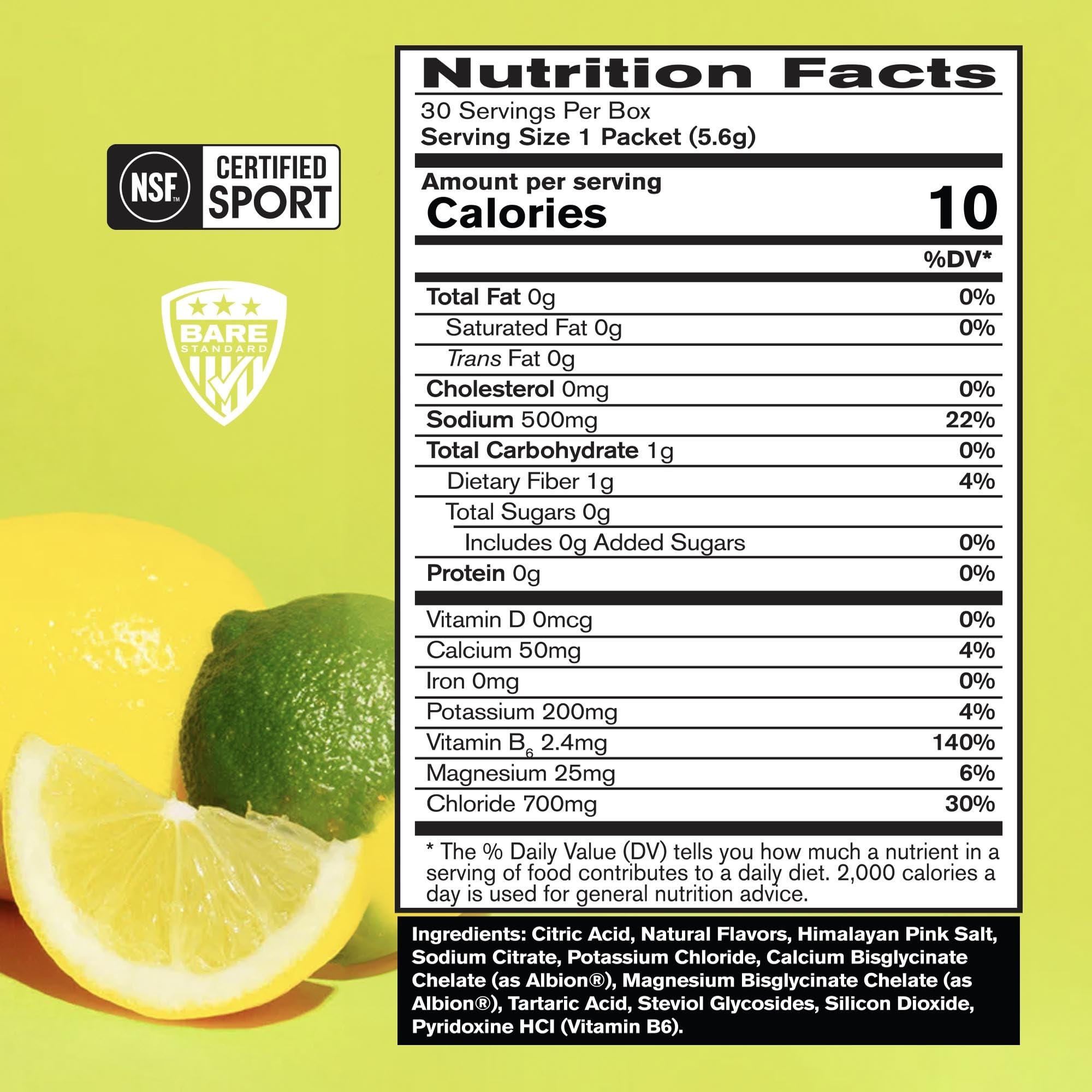 BARE PERFORMANCE NUTRITION BPN Electrolytes Go Packs single serving pack for everyday hydration