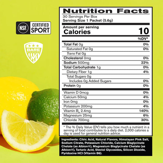 BARE PERFORMANCE NUTRITION BPN Electrolytes Go Packs single serving pack for everyday hydration