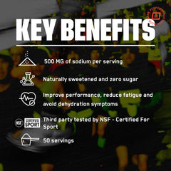 BARE PERFORMANCE NUTRITION BPN Electrolytes strawberry drink in glass supports convenient hydration