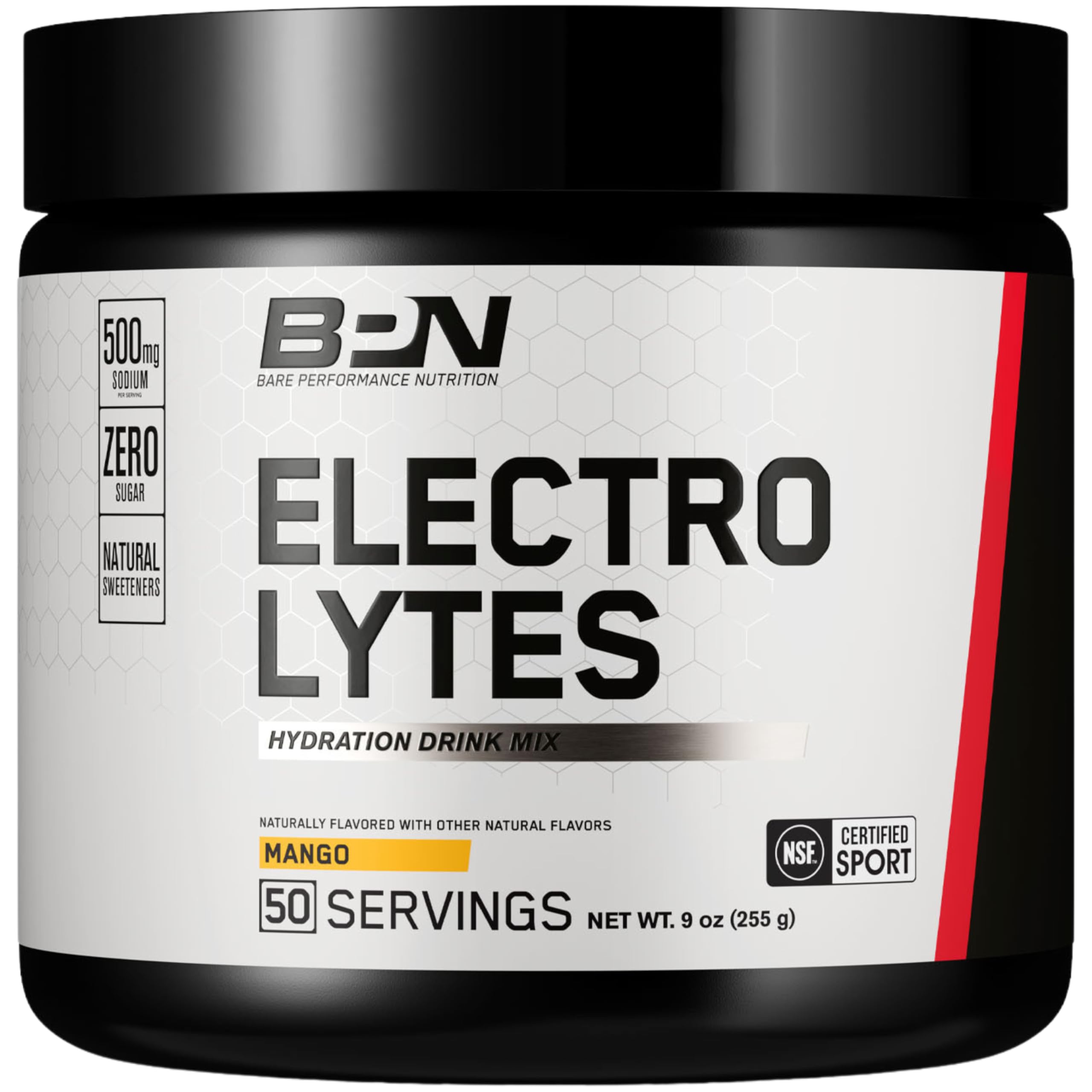 BARE PERFORMANCE NUTRITION BPN Electrolytes Mango powder for refreshing hydration during workouts