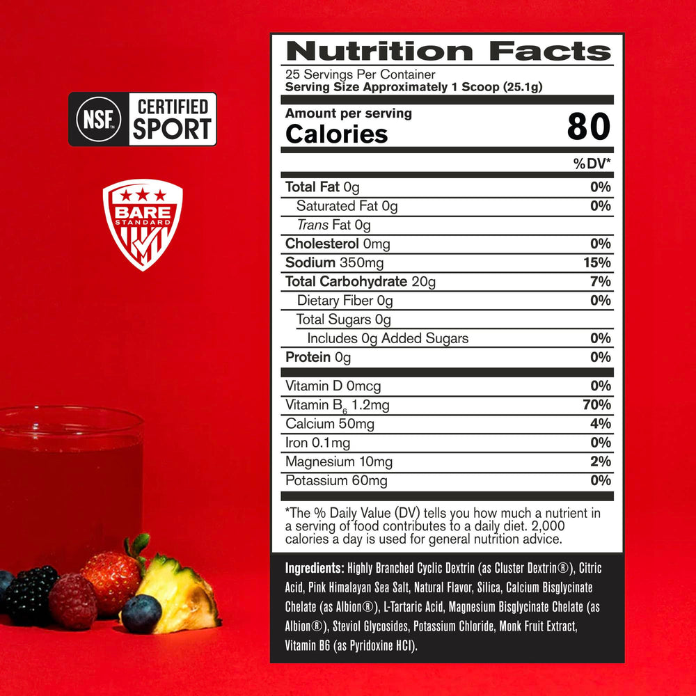 G.1.M scoop showing quick-digesting carbohydrate support during workouts.