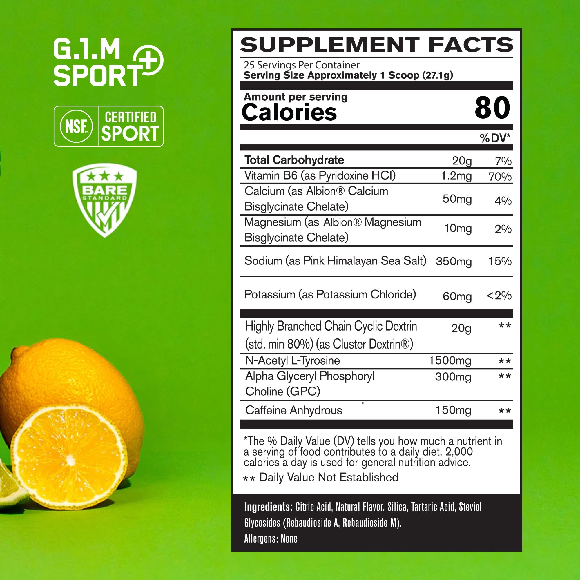 Refreshing Lemon Lime drink in glass ready to energize a session