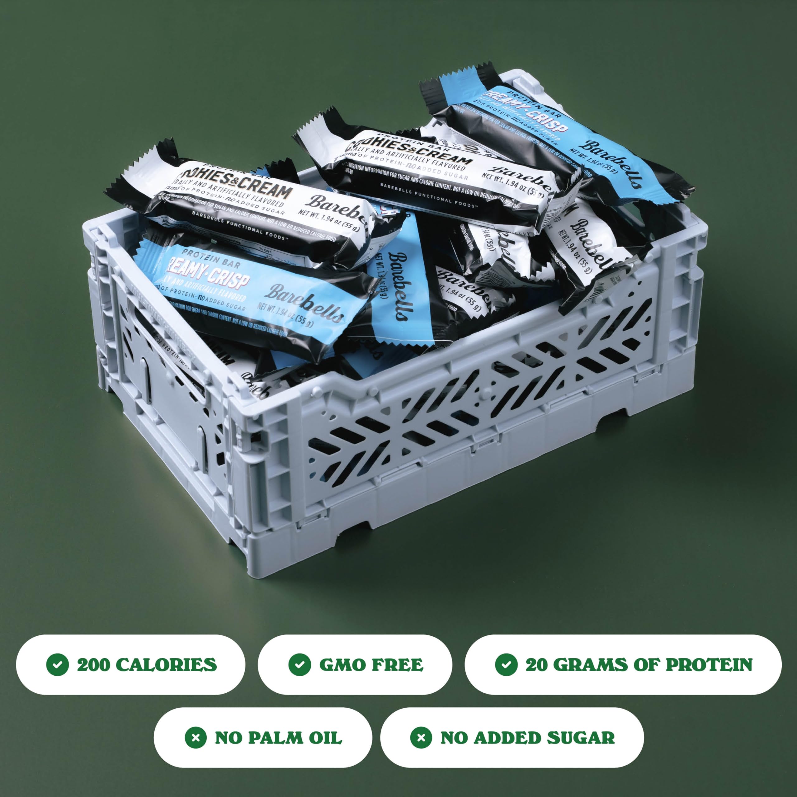 Barebells bars in gym bag, convenient post-workout snack.