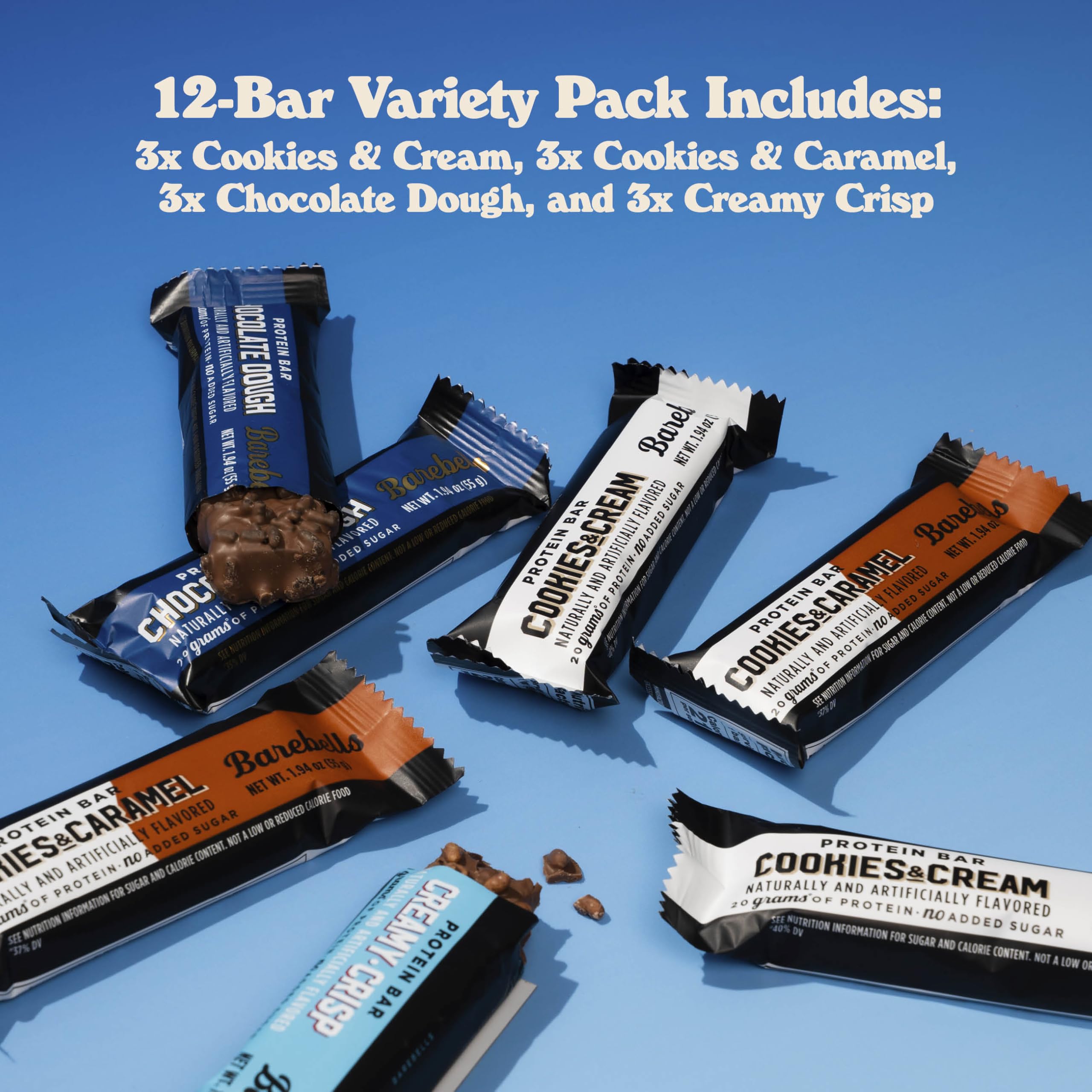 Barebells chocolate dough bar close-up highlighting rich chocolate coating.