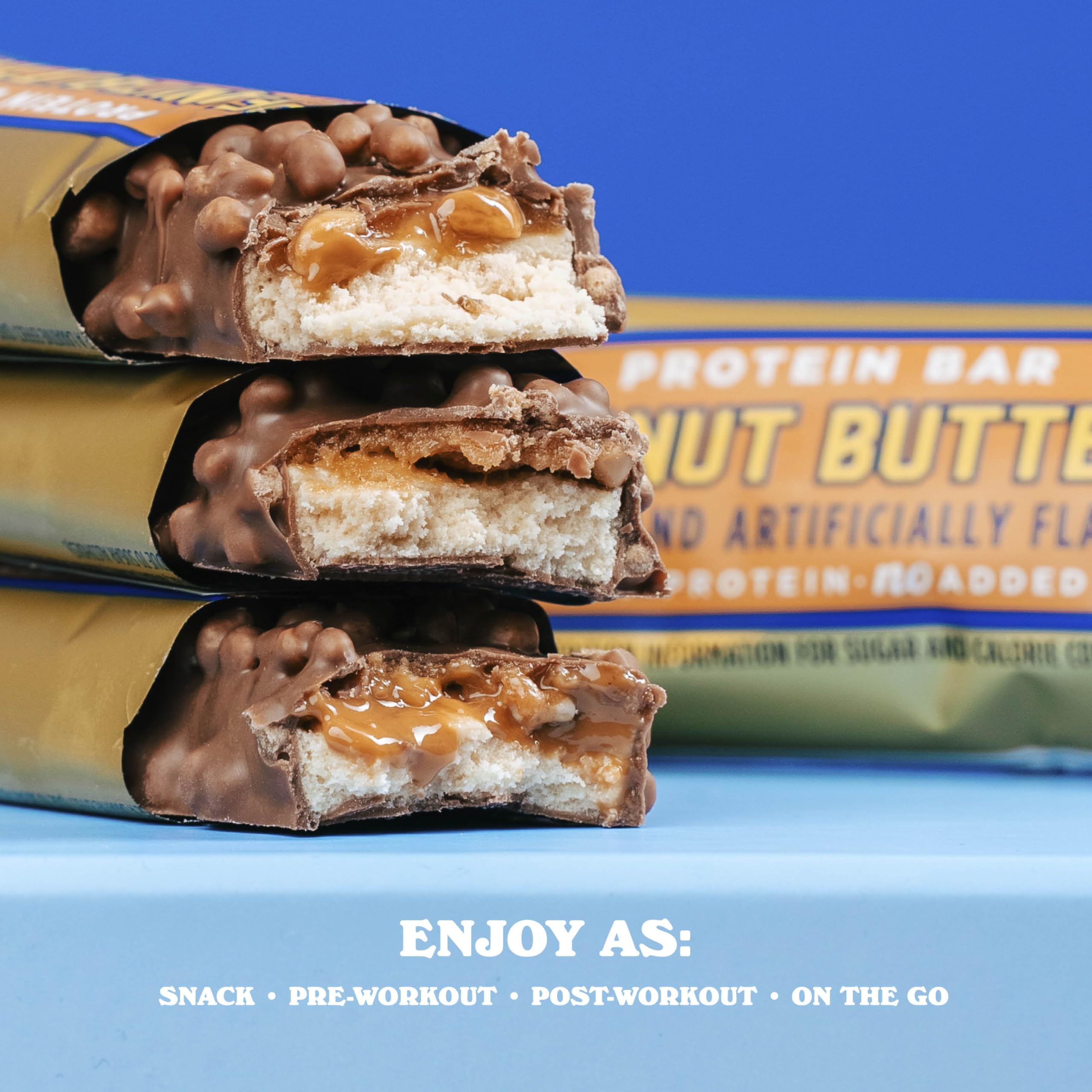 Barebells bar with crispy toppings for extra texture