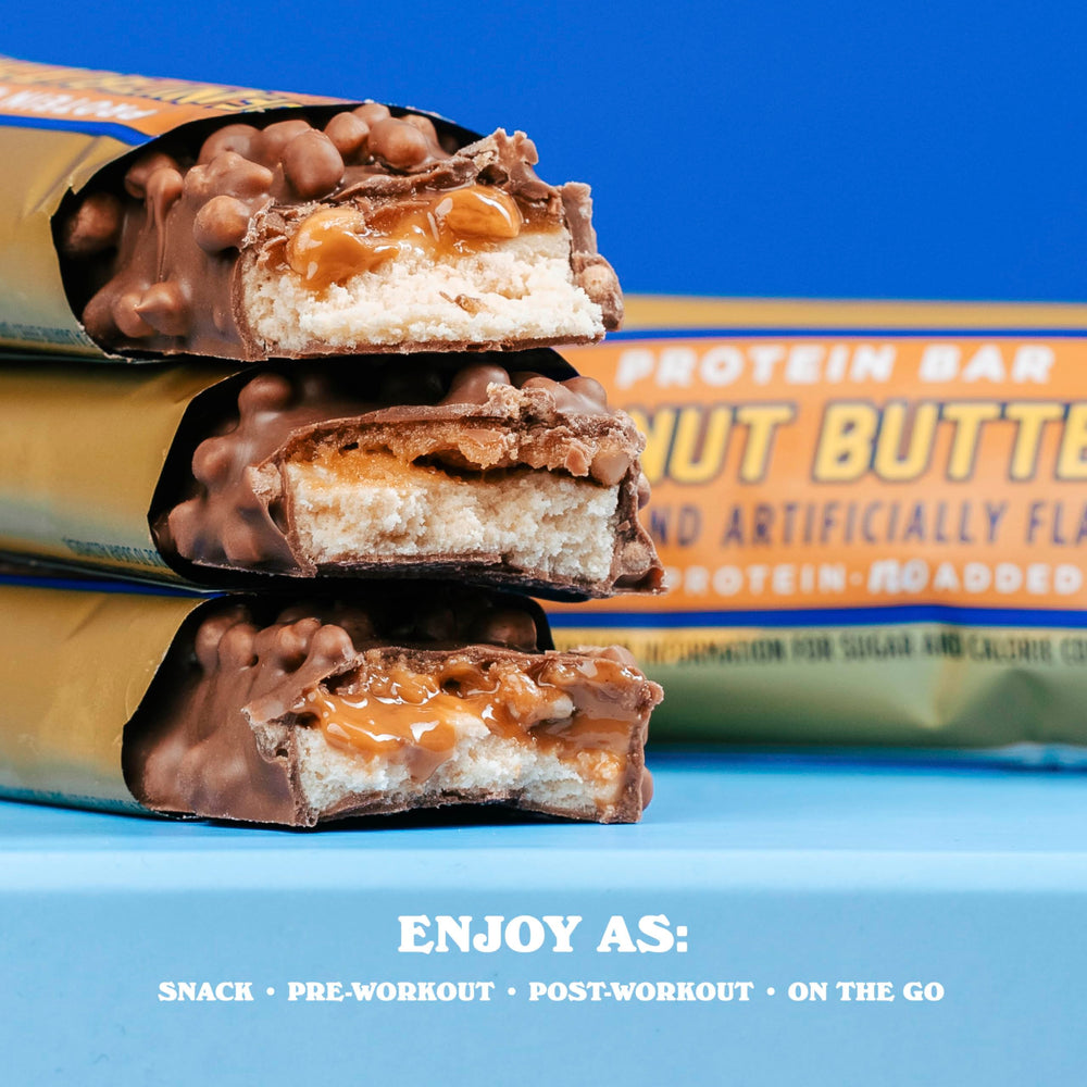 Barebells bar with crispy toppings for extra texture