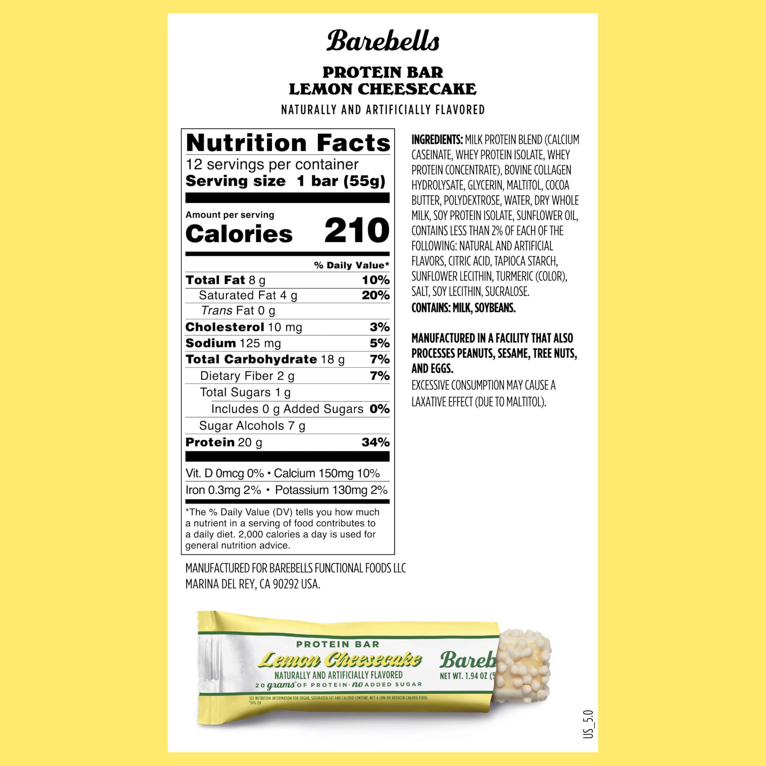 Barebells Lemon Cheesecake bar unwrap close-up for quick post-workout indulgence.