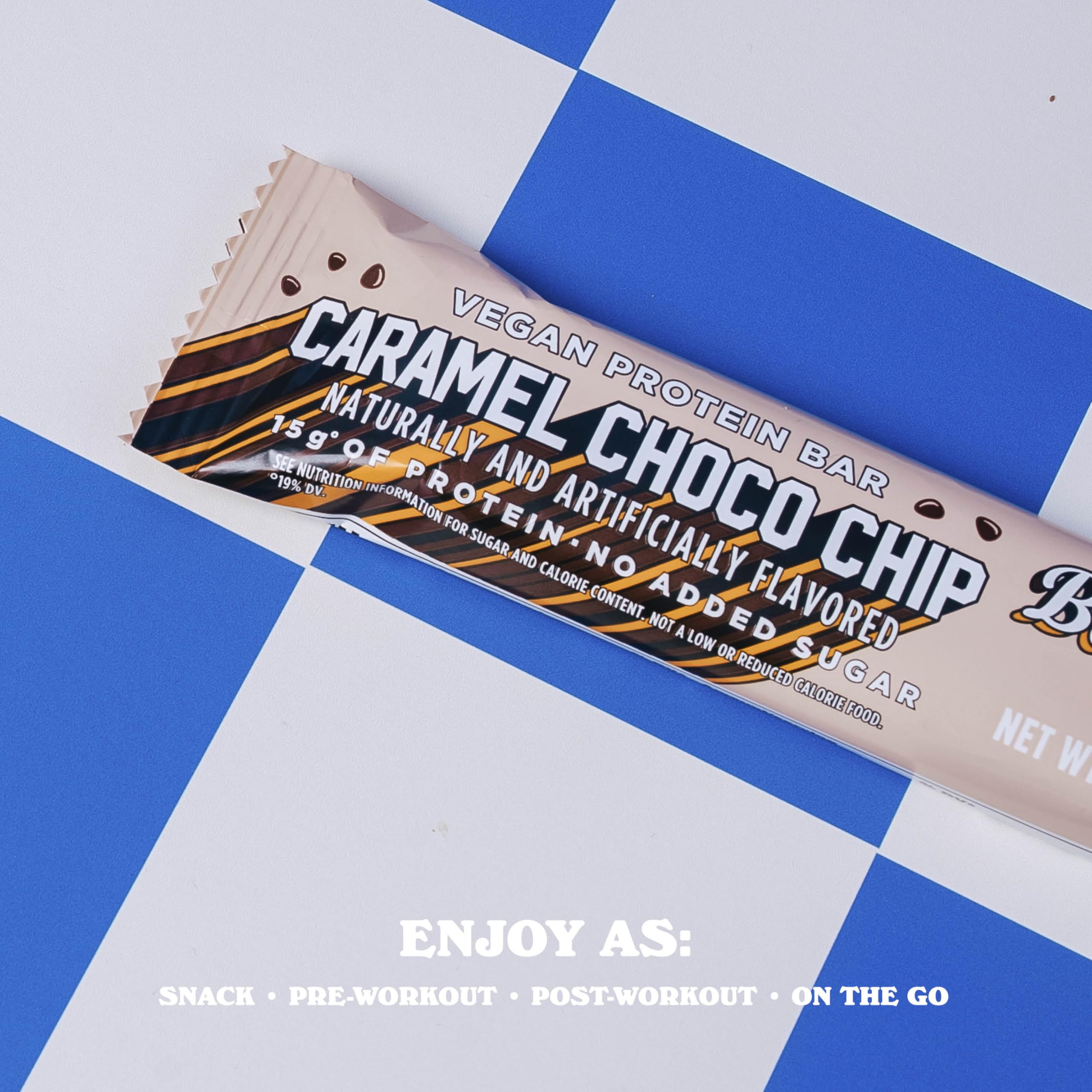 Barebells vegan protein bar caramel choco chip ingredients list highlights plant-based protein.