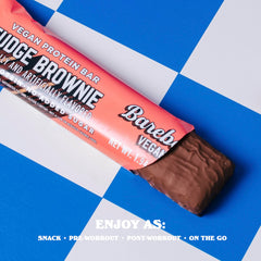 Barebells bar ingredients include soy, pea, and rice protein.