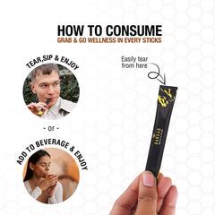 Bargad Shilajit Sticks ingredients feature Himalayan Shilajit with organic honey and dark chocolate.