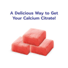 Bari Burst Watermelon chews shown with water for easy consumption
