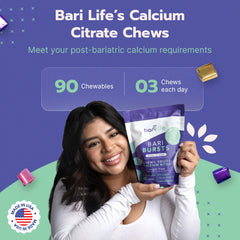 Post-surgery scene with BariBurst chews used in daily routine