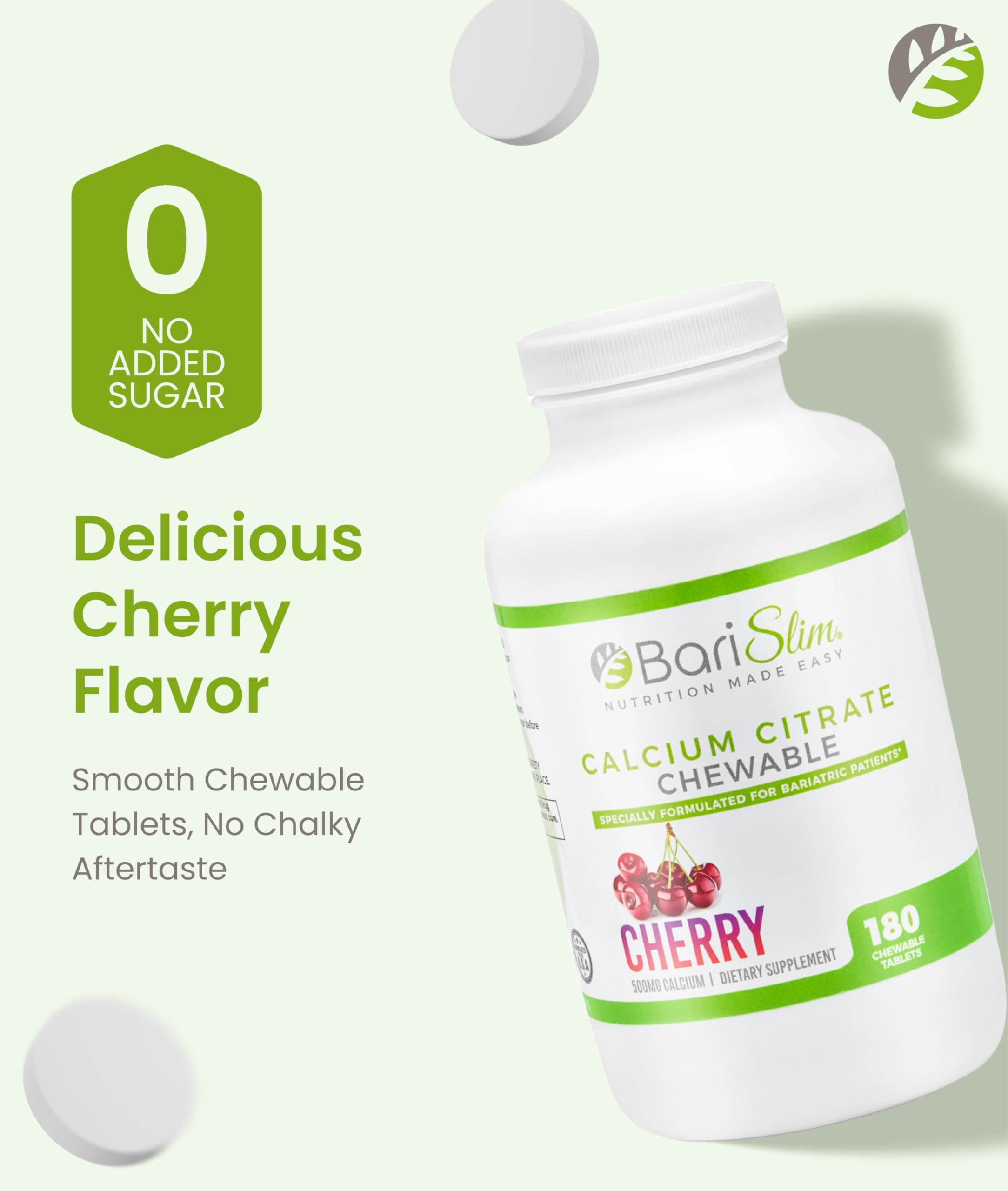 BariSlim bottle with open label showing chewables ready for routine.