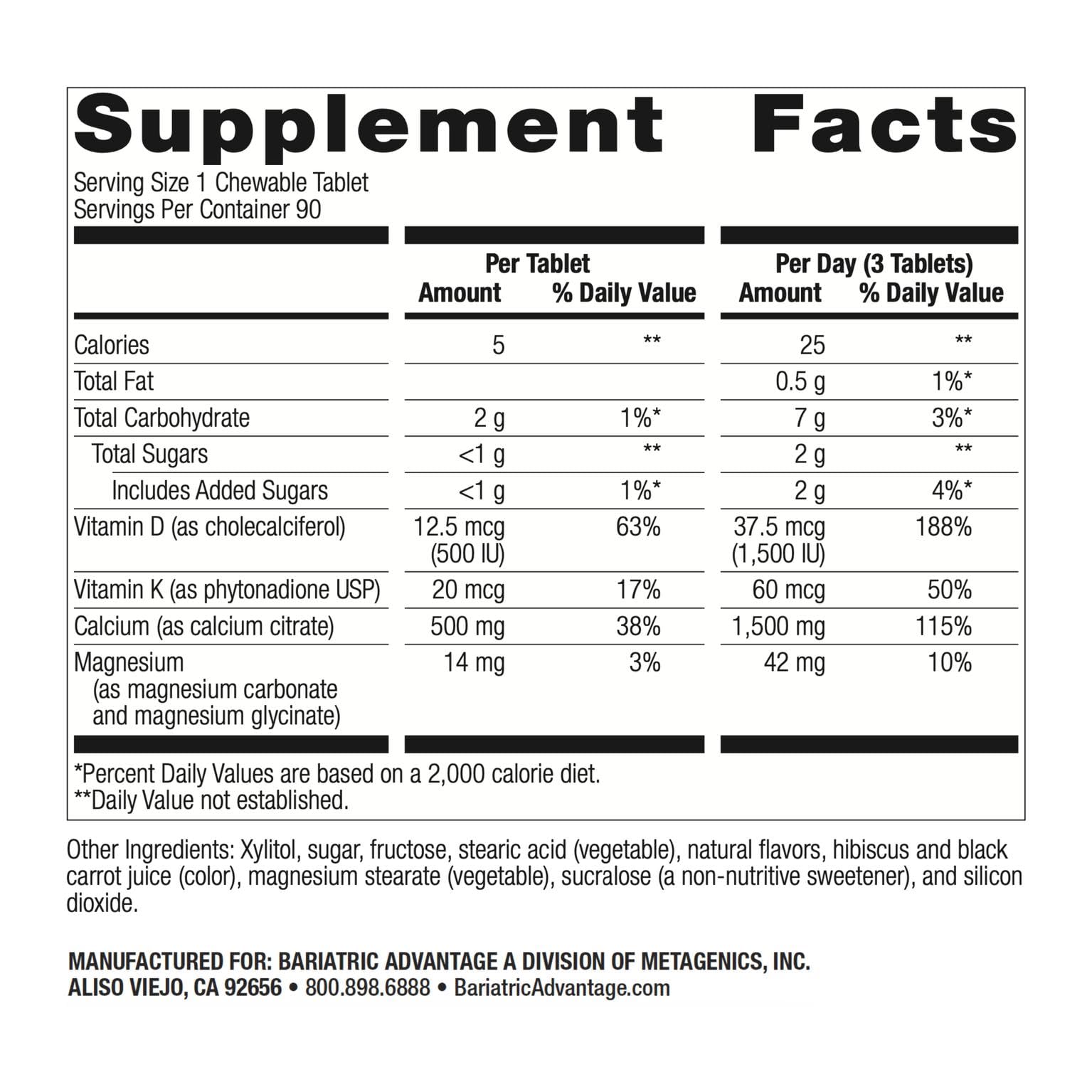 Bariatric Advantage bottle packaging on shelf for easy selection.