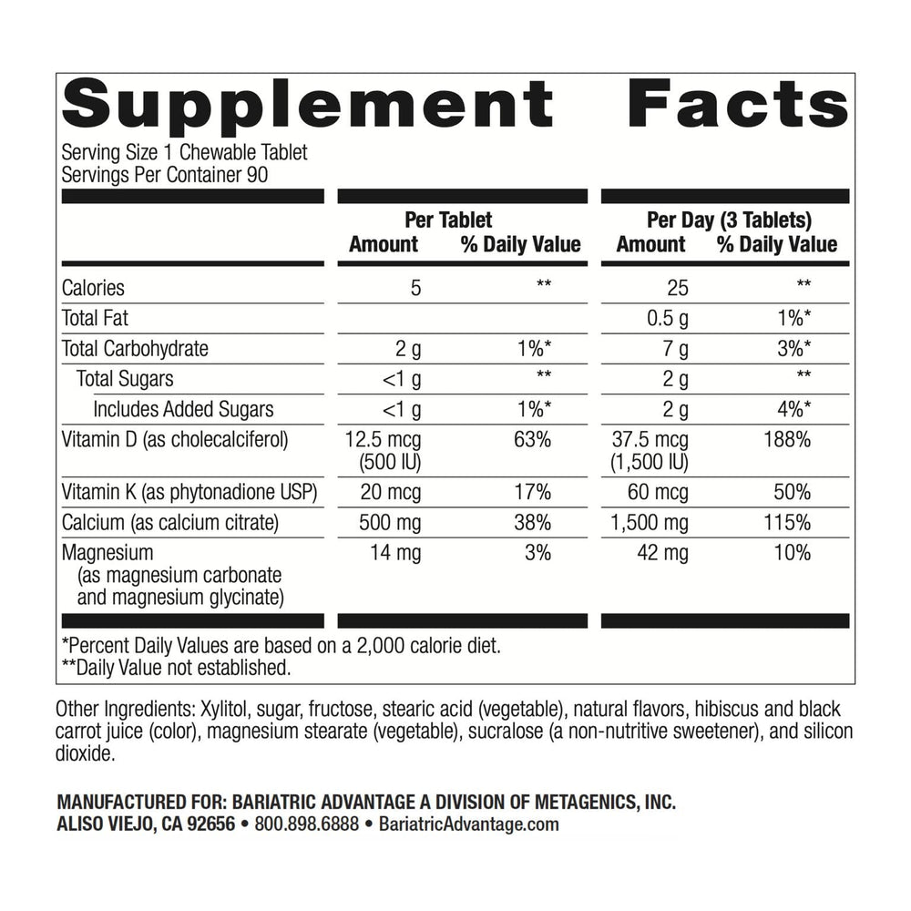 Bariatric Advantage bottle packaging on shelf for easy selection.