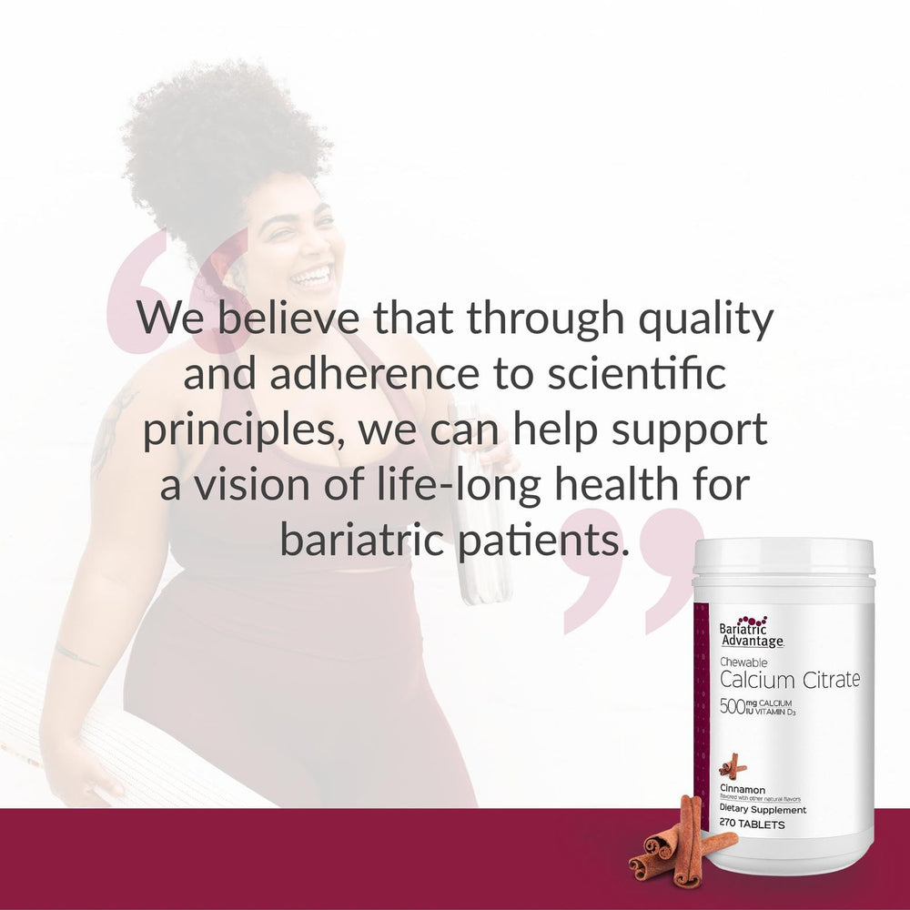 Bariatric Advantage bottle scene showcasing ease of daily intake