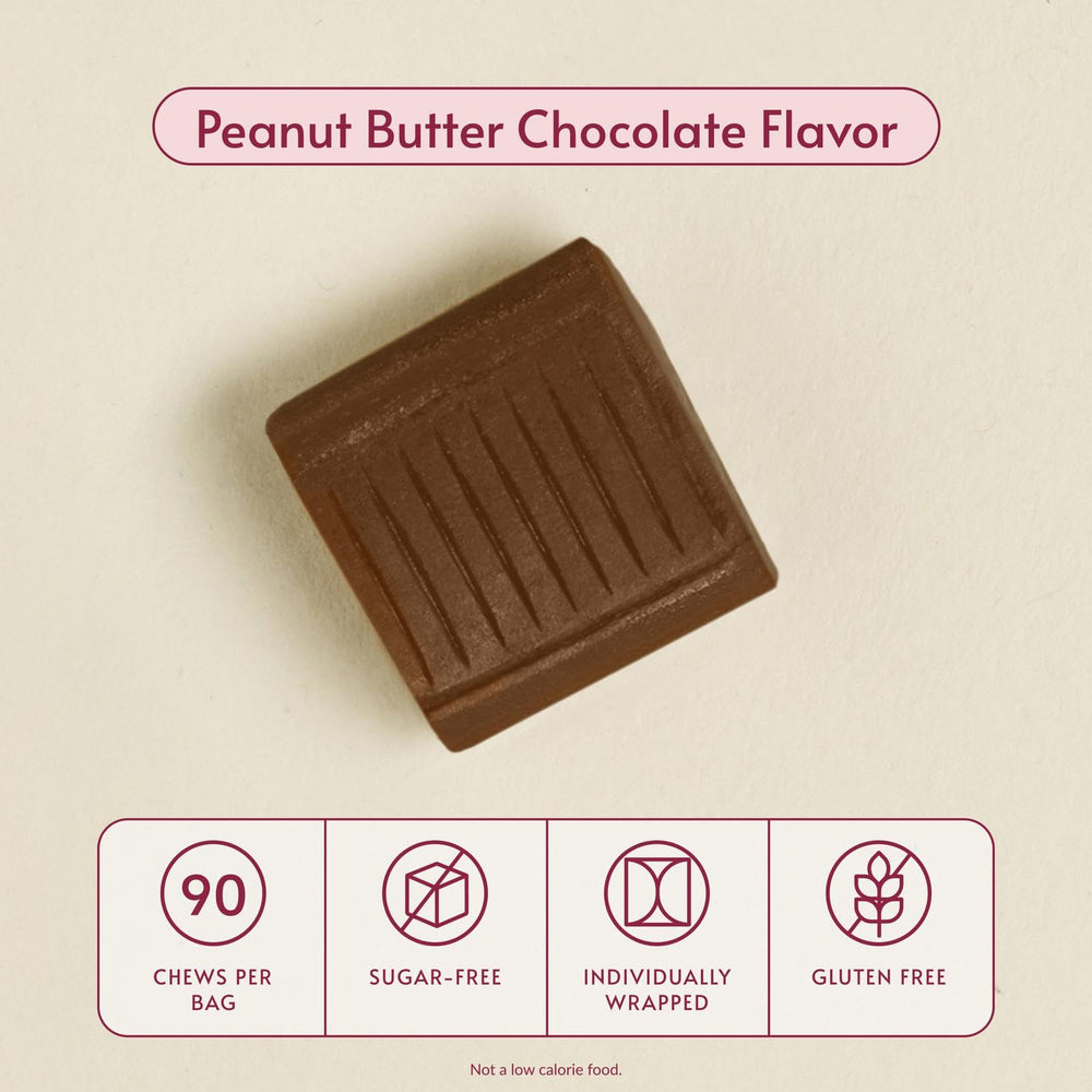 Bariatric Advantage calcium citrate chewy bites peanut butter chocolate flavor, tasty and easy to chew.