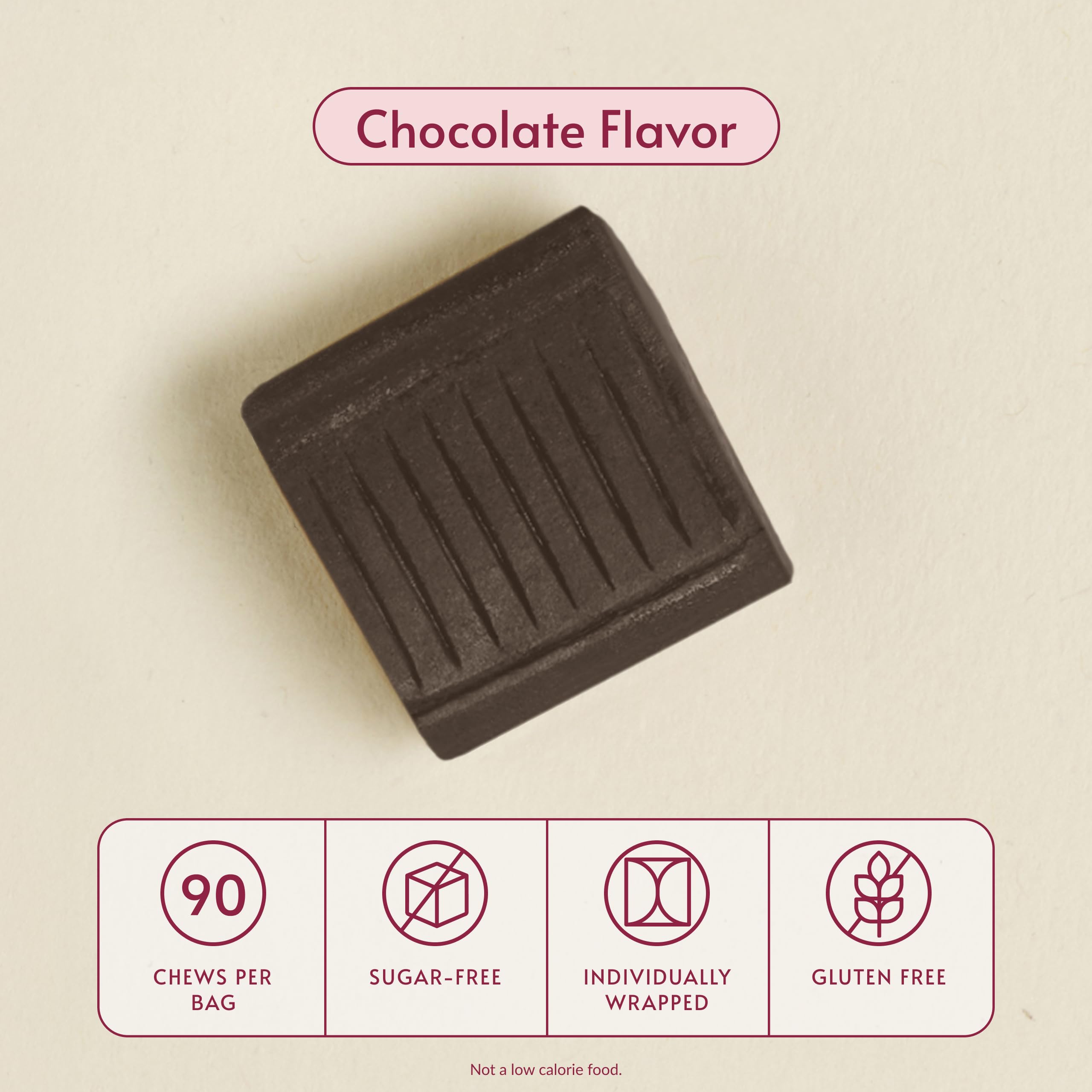 Bariatric Advantage chocolate flavor bites close-up highlighting tasty, digestible calcium option