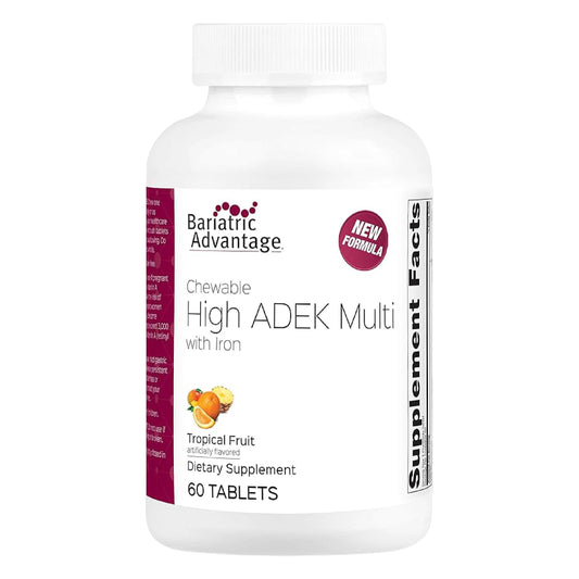 Bariatric Advantage chewable High ADEK bottle for bariatric nutrition