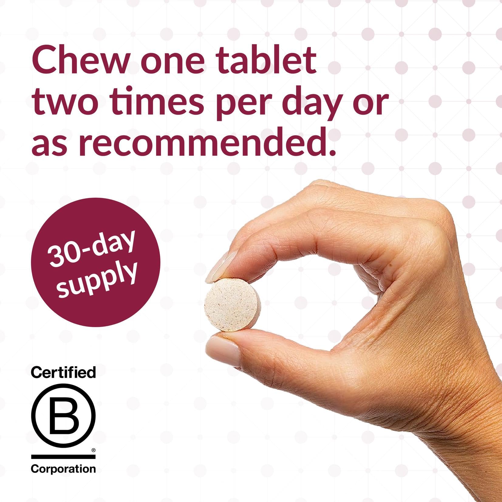 Bariatric Advantage chewable High ADEK tablet closeup showing texture