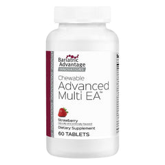 Bariatric Advantage chewable multivitamin bottle for daily post-surgery support.