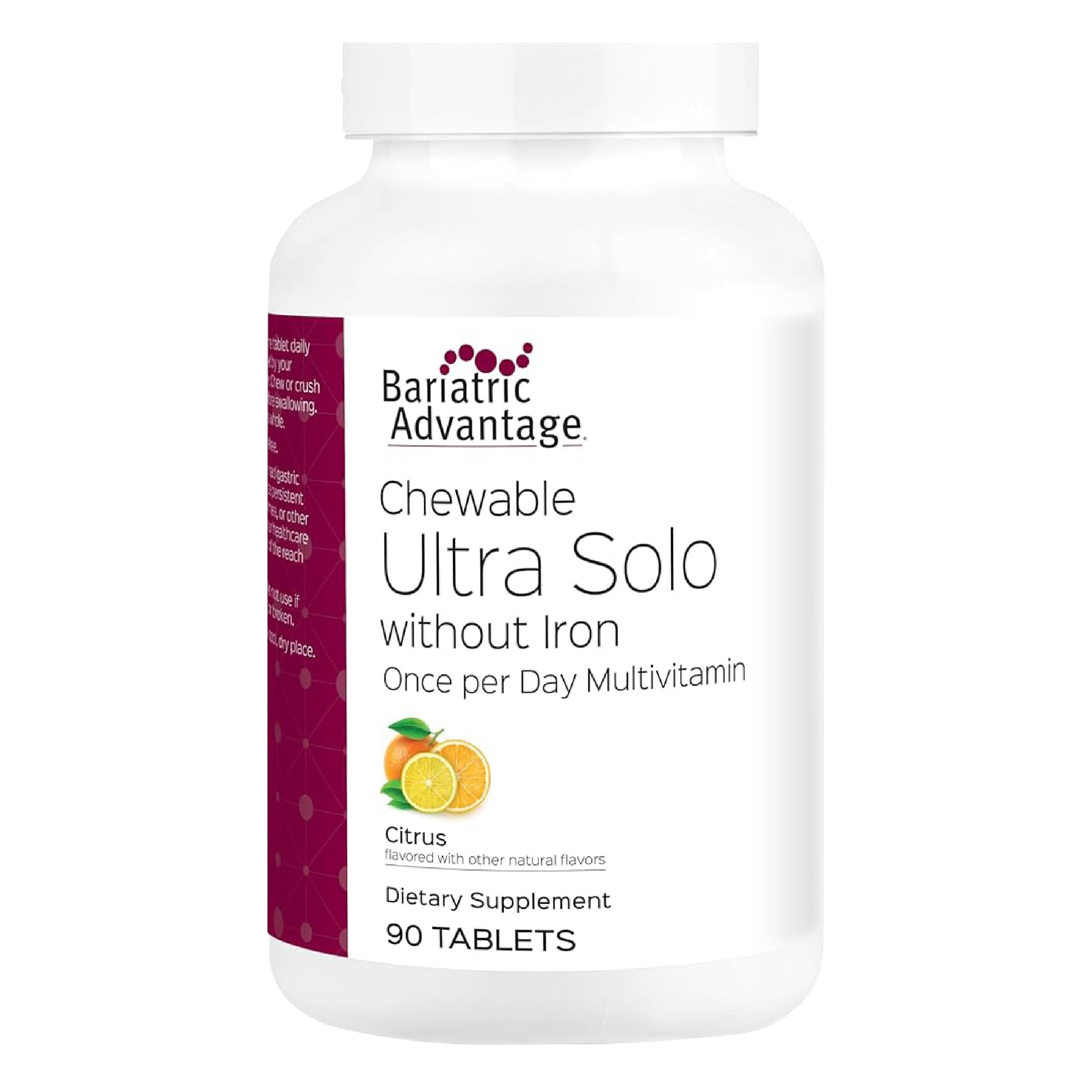 Bariatric Advantage Ultra Solo Citrus tablet for daily bariatric nutrition.