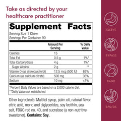 Bariatric Advantage chewy bites in sugar-free packaging for on-the-go supplementation