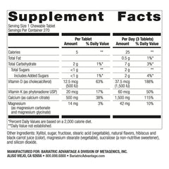 Cinnamon-flavored Bariatric Advantage chewables designed for daily use
