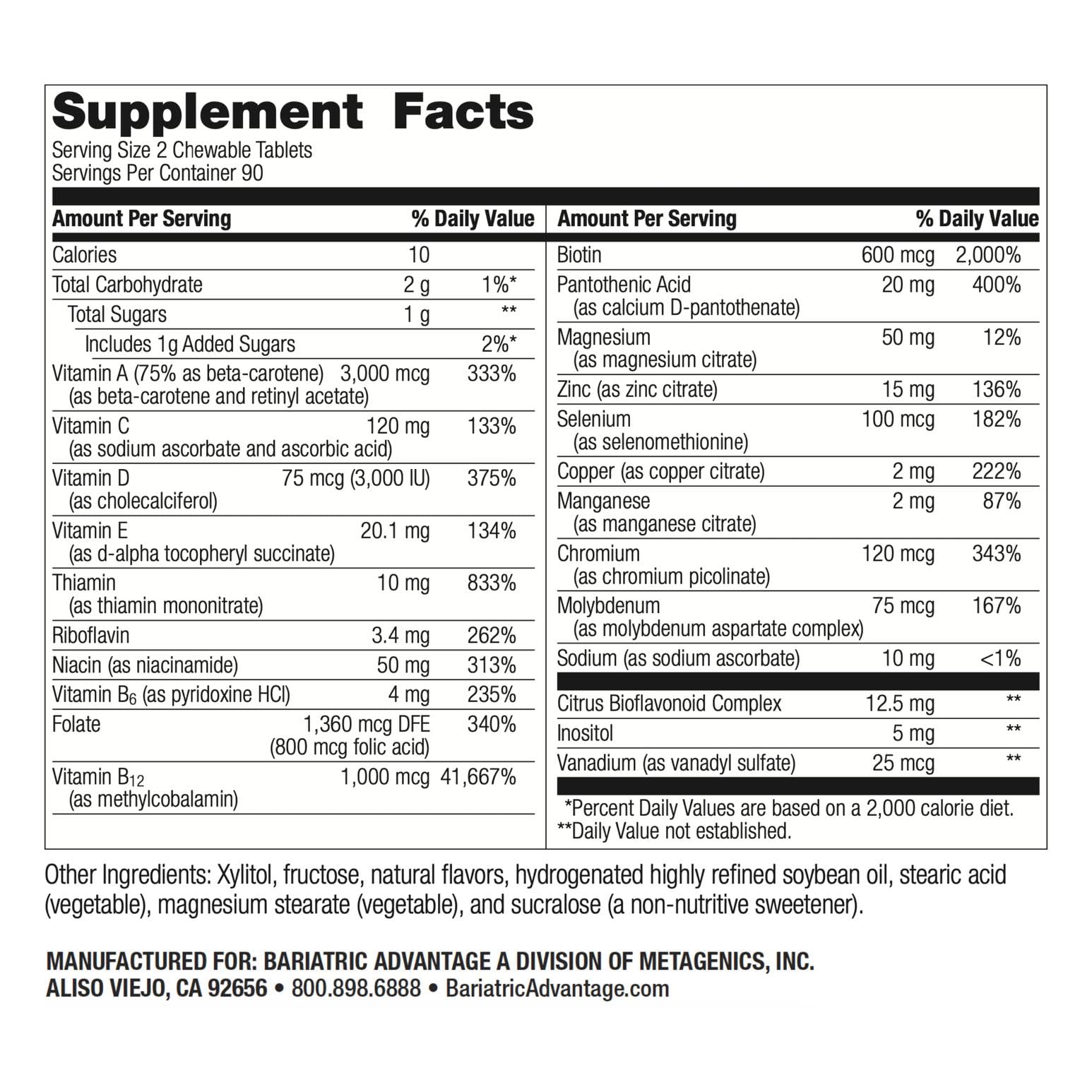Bariatric Advantage berry flavor chewables displayed for a tasty daily routine