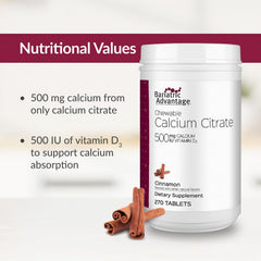 Nutrition label emphasizes vitamin D3, vitamin K, and magnesium