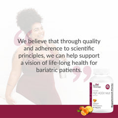 Bariatric Advantage high ADEK jar with dosage guidance
