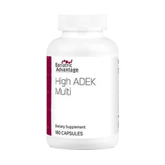 Bariatric Advantage High ADEK Multi bottle front with comprehensive post-surgery vitamin support