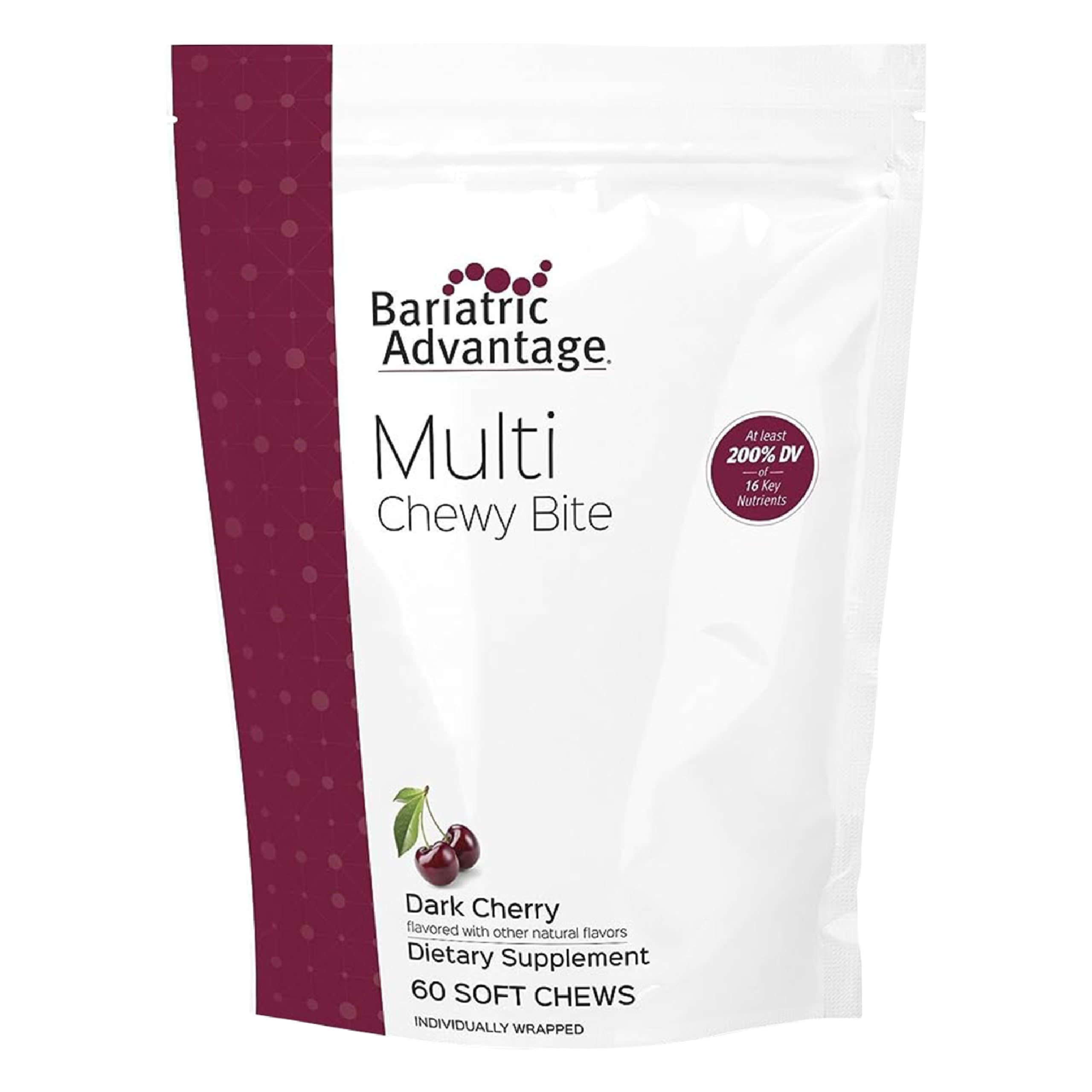 Bariatric Advantage Multi Chewy Bite bottle front view for daily nutrient support.