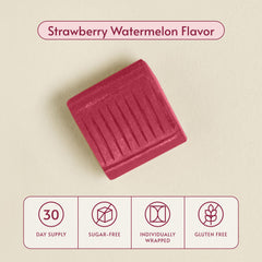 Bariatric Advantage Multi Chewy Bite flavor swatch—strawberry watermelon flavor enhances daily enjoyment.