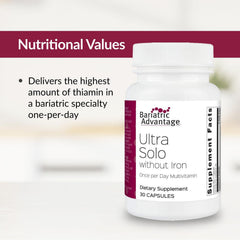 Bariatric Advantage Ultra Solo Without Iron packaging conveys convenience for daily use