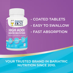 ASMBS-guidelines badge on Bariatric Best High ADEK packaging.