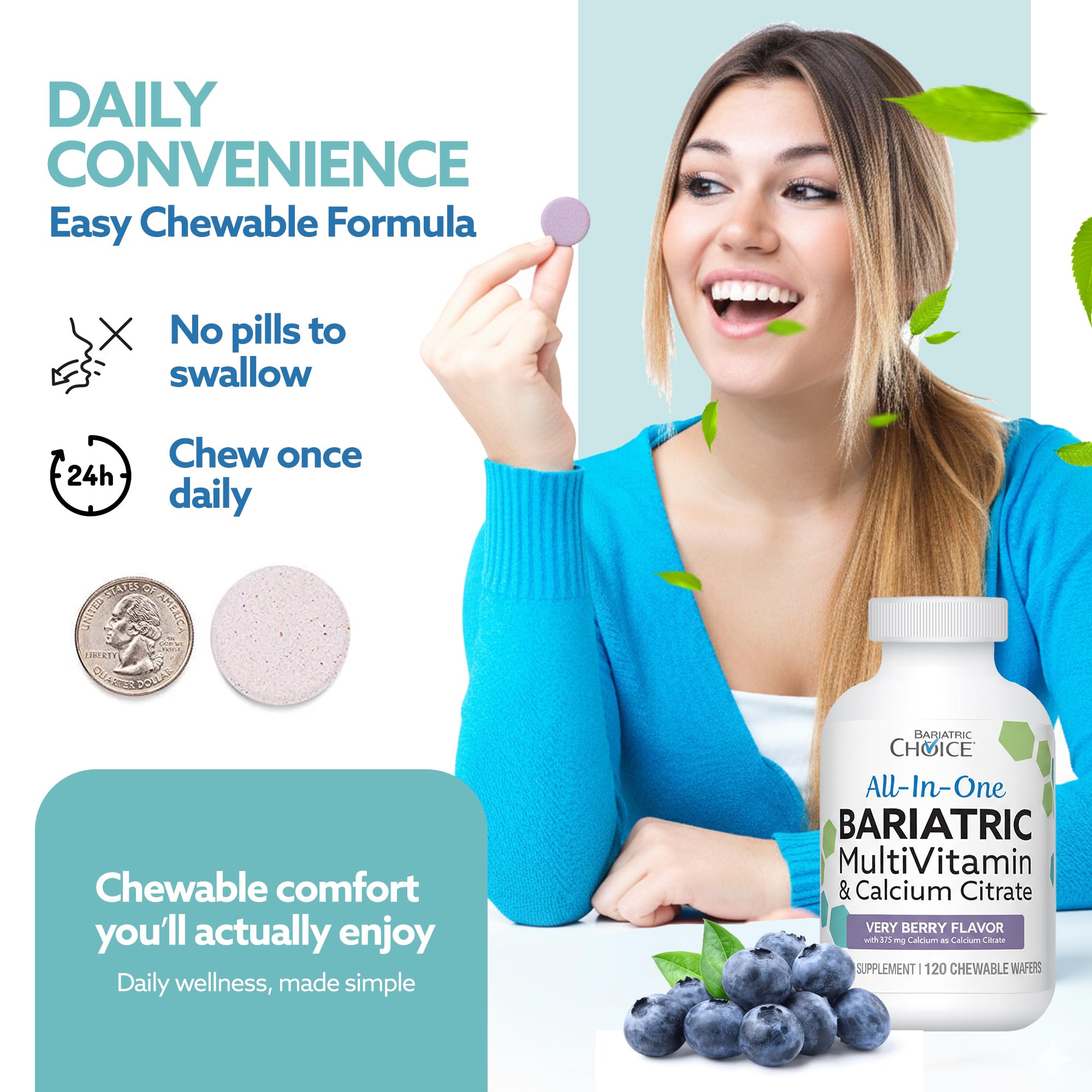 Bariatric Choice very-berry-chewables-closeup with fruity flavor