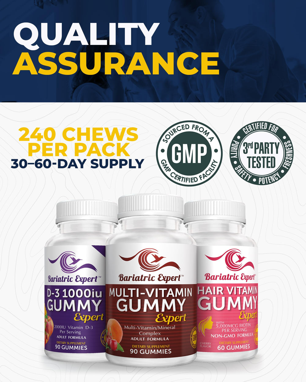 Bariatric Food Expert 3-pack box on shelf ready for daily use