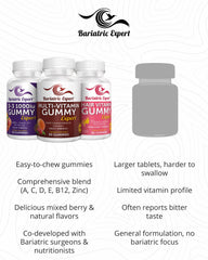 Bariatric Food Expert gummies offer a convenient daily vitamin routine
