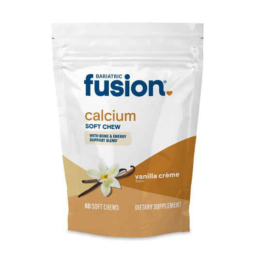 Bariatric Fusion calcium chew vanilla 500mg bottle for daily bone support