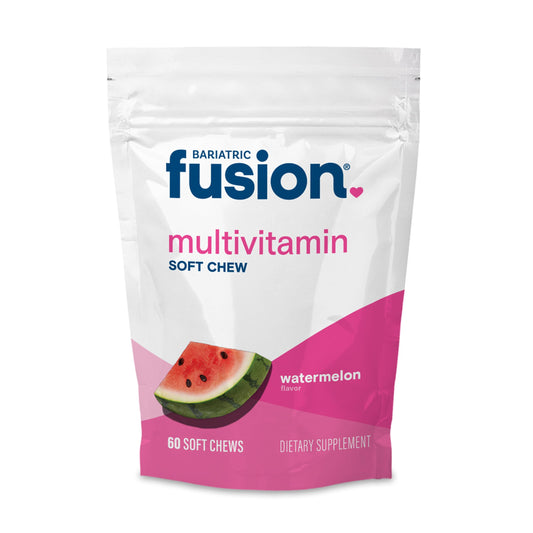 Bariatric Fusion watermelon soft chew bottle for daily vitamin use