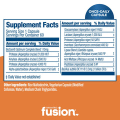 Bariatric Fusion bottle label close-up showing ingredients and benefits