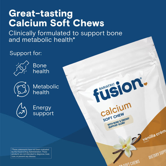 Bariatric Fusion vanilla soft chew close-up showing texture and smooth bite