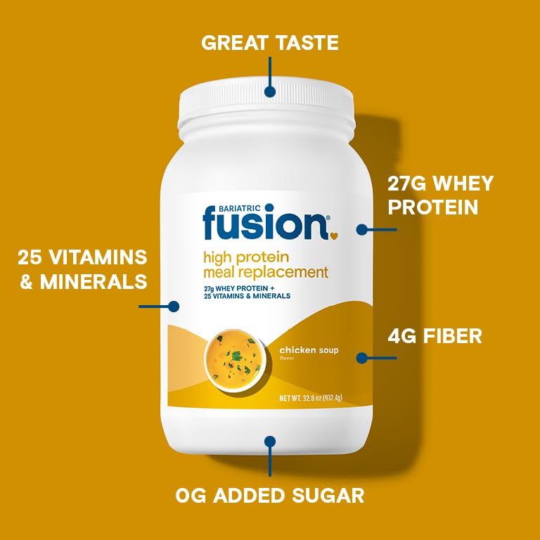 Creamy Bariatric Fusion shake in a glass with ice for a satisfying meal replacement.