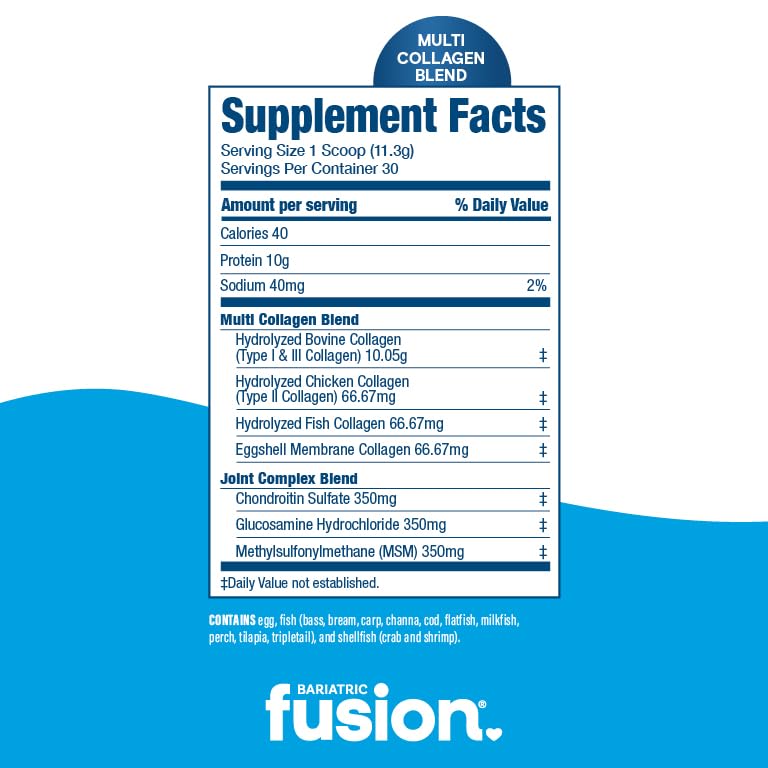 Bariatric Fusion collagen types II to X from multiple sources