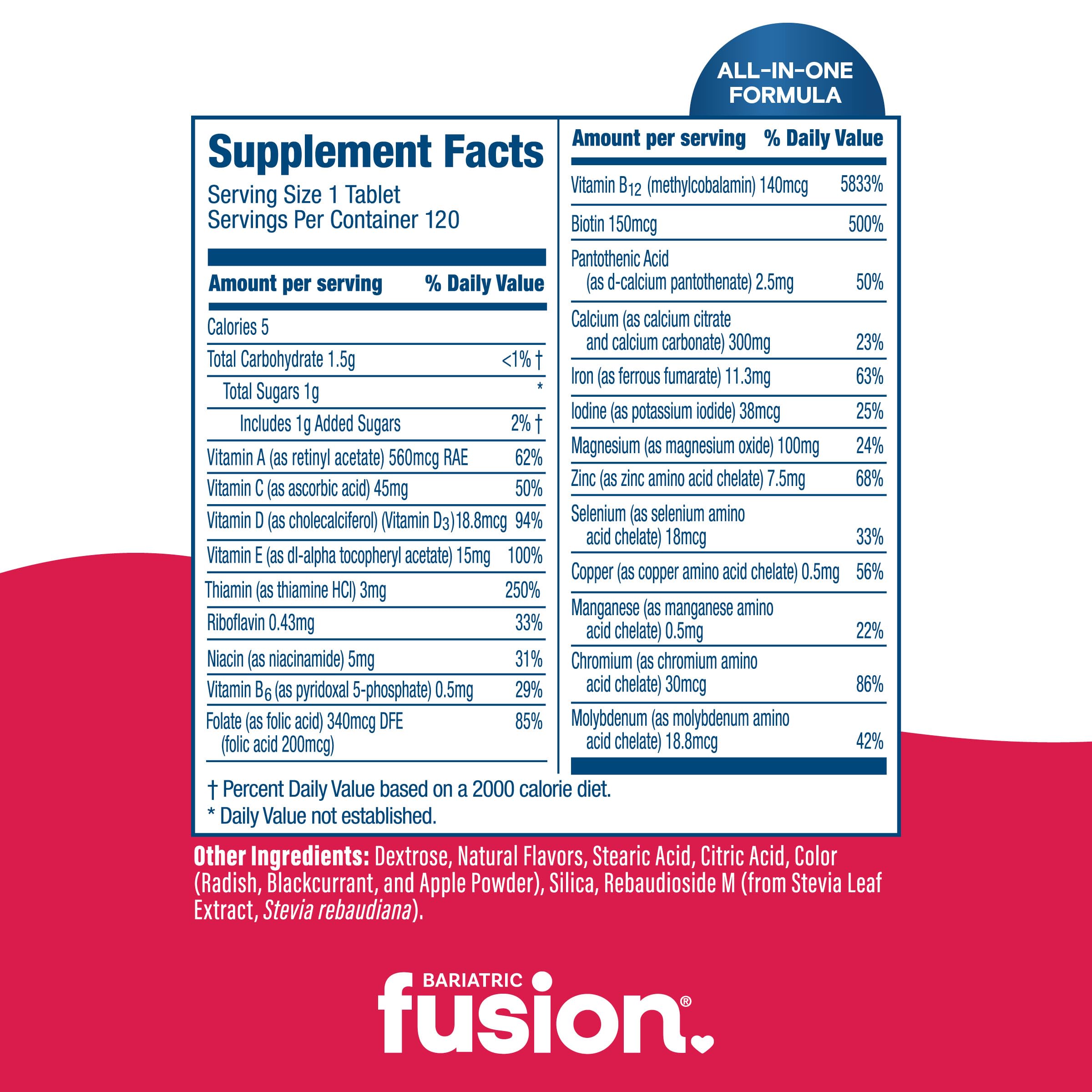 Bariatric Fusion strawberry tablets in mouth hint at pleasant flavor